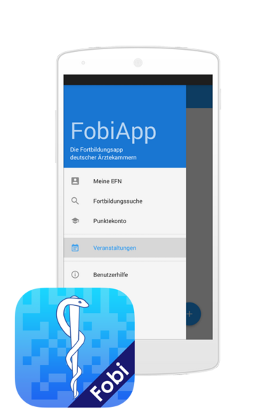 Fobiapp Screenshot von der FobiApp