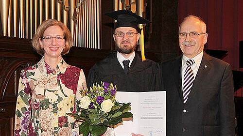 Foto von Prof. Dr. Wittig, Dr. Ziemann und Dr. von Knoblauch zu Hatzbach