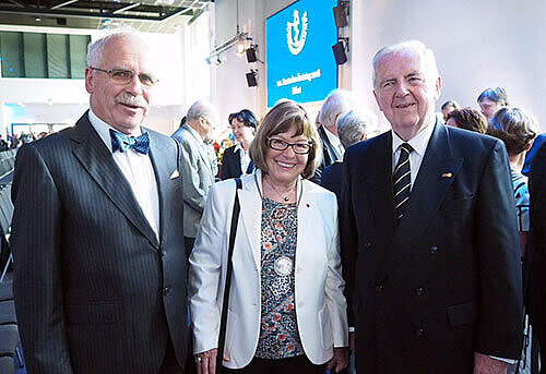 Dr. Bert mit Dr. von Knoblauch zu Hatzbach und Dr. Möhrle Foto von Dr. Bert mit Dr. von Knoblauch zu Hatzbach und Dr. Möhrle