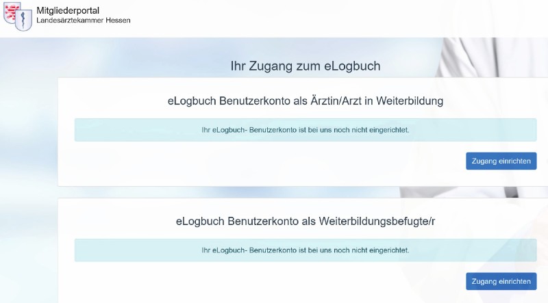 Abb. 4: Portal der LÄKH – Registrierung eines eLogbuch-Kontos abb_4neu.jpg