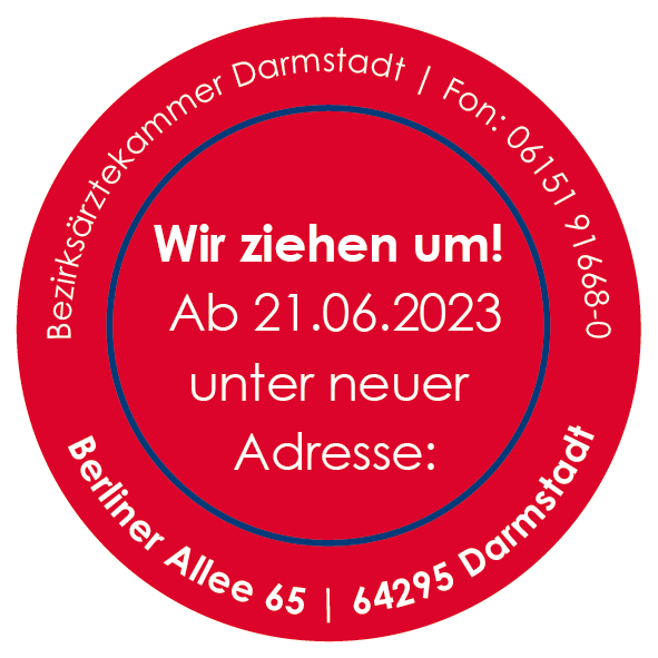 Hinweis auf den Umzug der Bezirksärztekammer Darmstadt BezAek_Darmstadt_Umzug.png