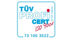 Zertifizierungssiegel ISO 9001 Abbildung des Zertifizierungssiegels ISO 9001